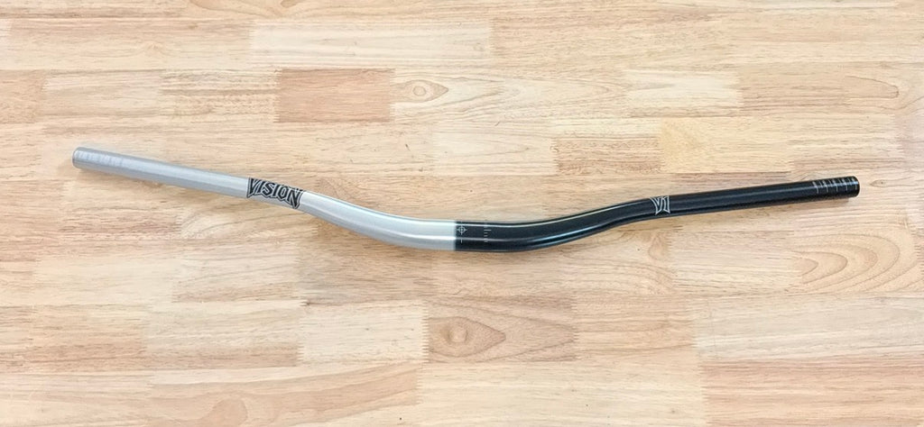 vision moto v1 hlf black hlf silver bars