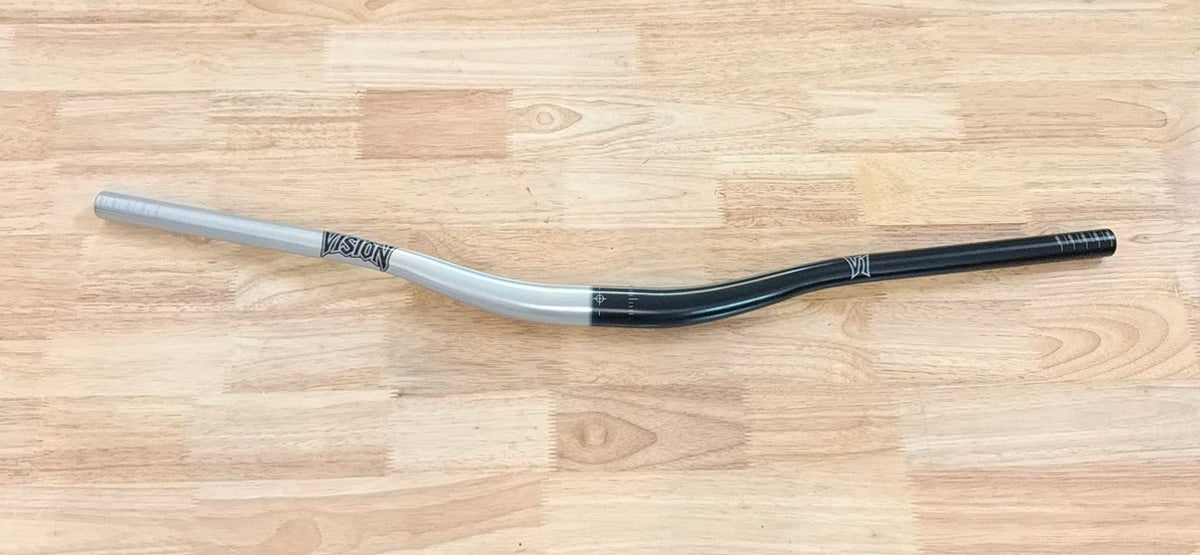 vision moto v1 hlf black hlf silver bars